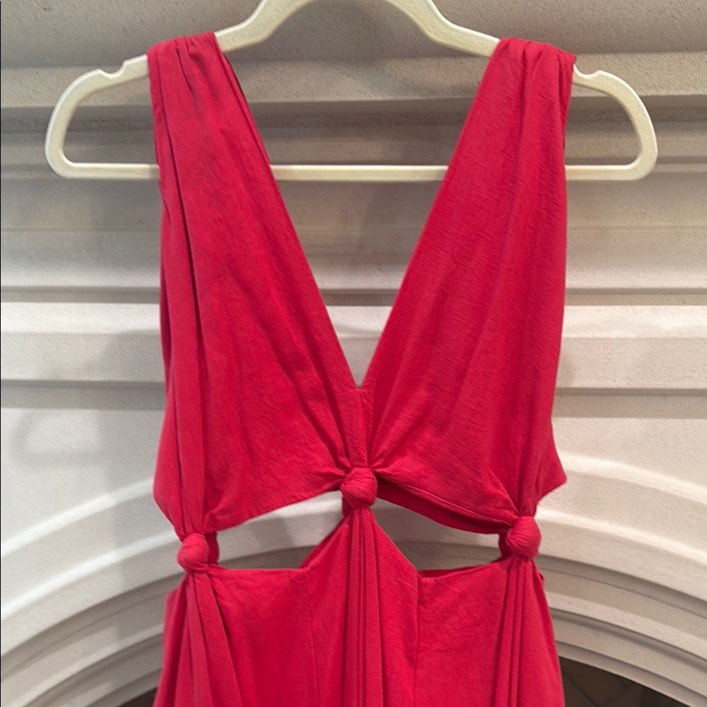 FARM Rio Red Backless Dress - Picture 4 of 5